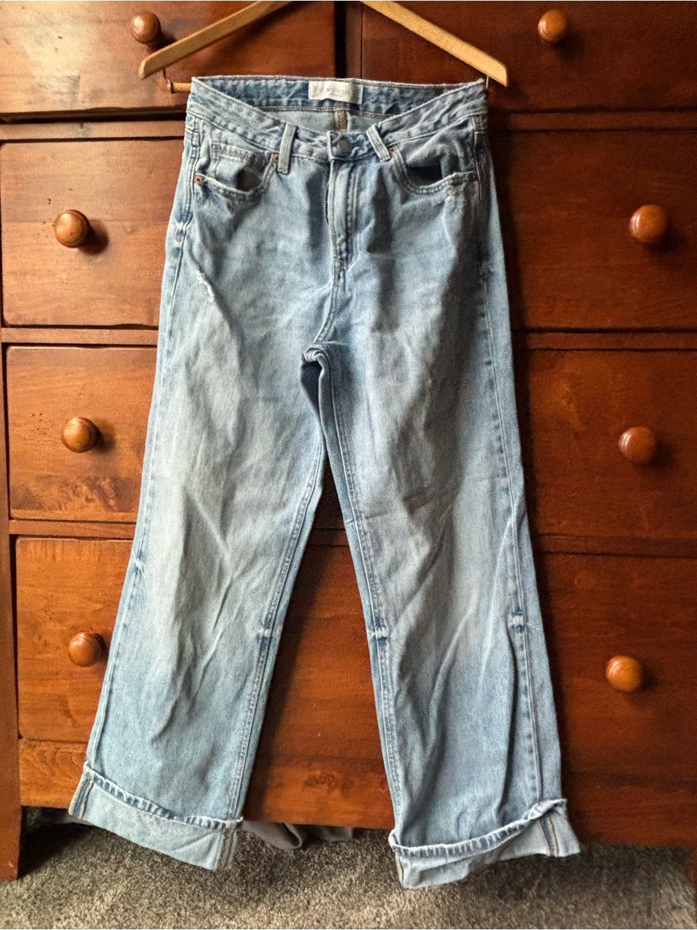 Classic Light Blue Stradivarius Jeans - Casual Straight Fit size 6